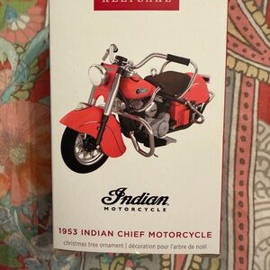 Indian Motorcycle 1853 Indian Chief  Hallmark Ornament 2025 NIB